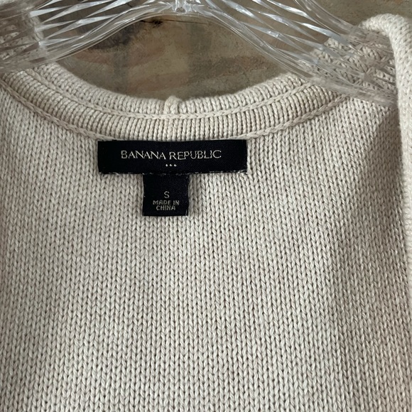 Banana Republic Cream Hoodie Vest - Picture 4 of 6